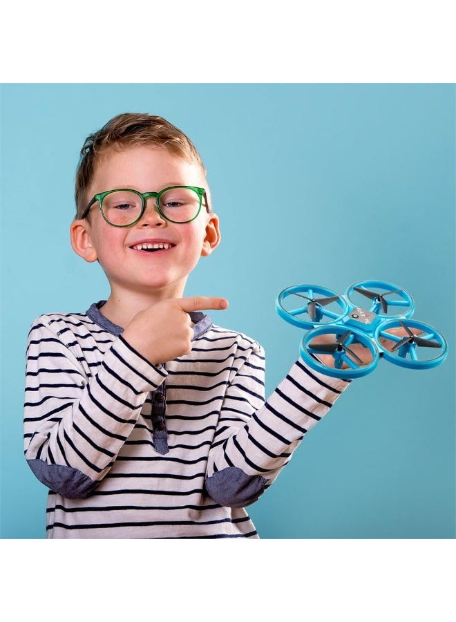 Silverlit Radio Control Flashing Drone, Black/Blue - Image 2